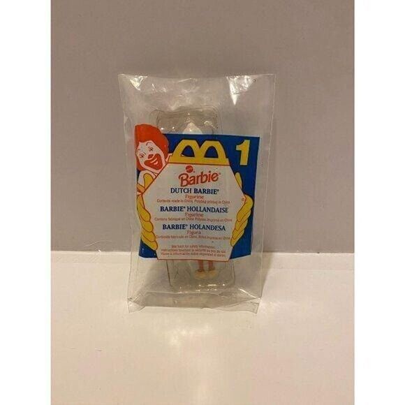 McDonald's 1995 Mattel Dutch Barbie #1 Figurine With Base Happy Meal Kids Toy - Picture 2 of 4
